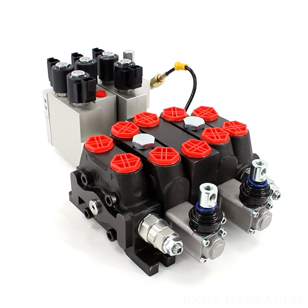 DCV100-OT-J-OT Electro-hydraulic 3 Spool Sectional Directional Valve image