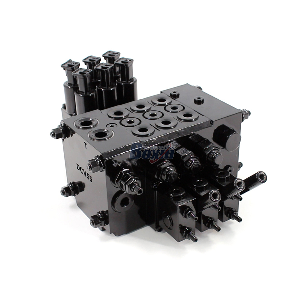DCV55 Electro-hydraulic 3 Spool Sectional Directional Valve image