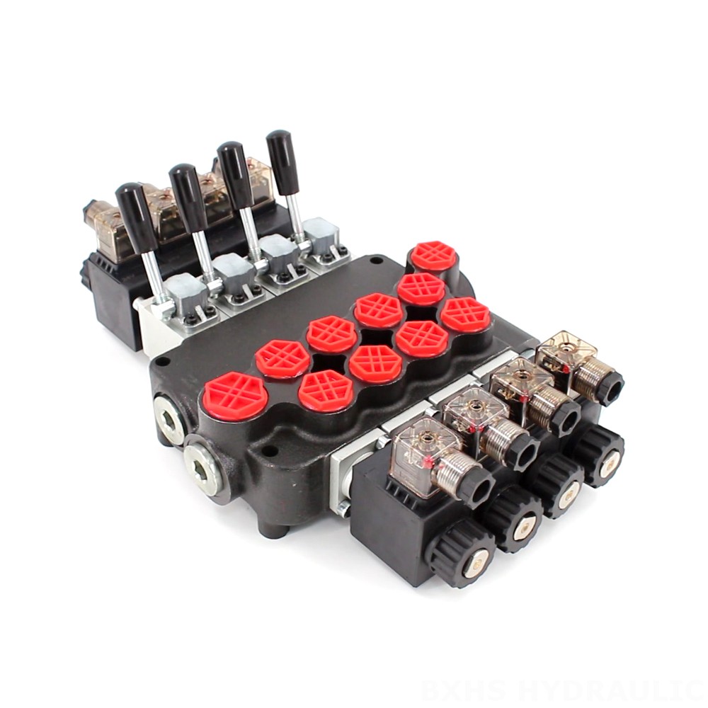 P40-S Solenoid 4 Spool Monoblock Directional Valve image