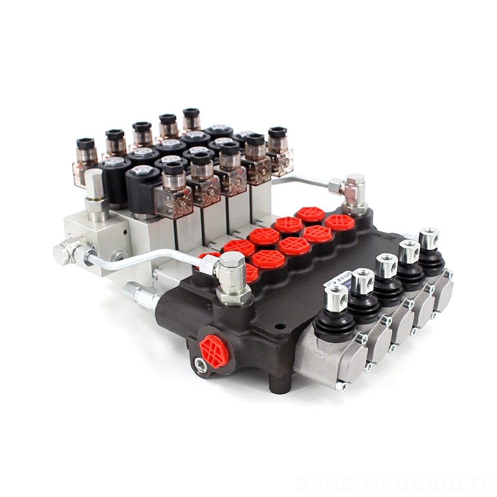 P80 Electro-hydraulic 5 Spool Monoblock Directional Valve image