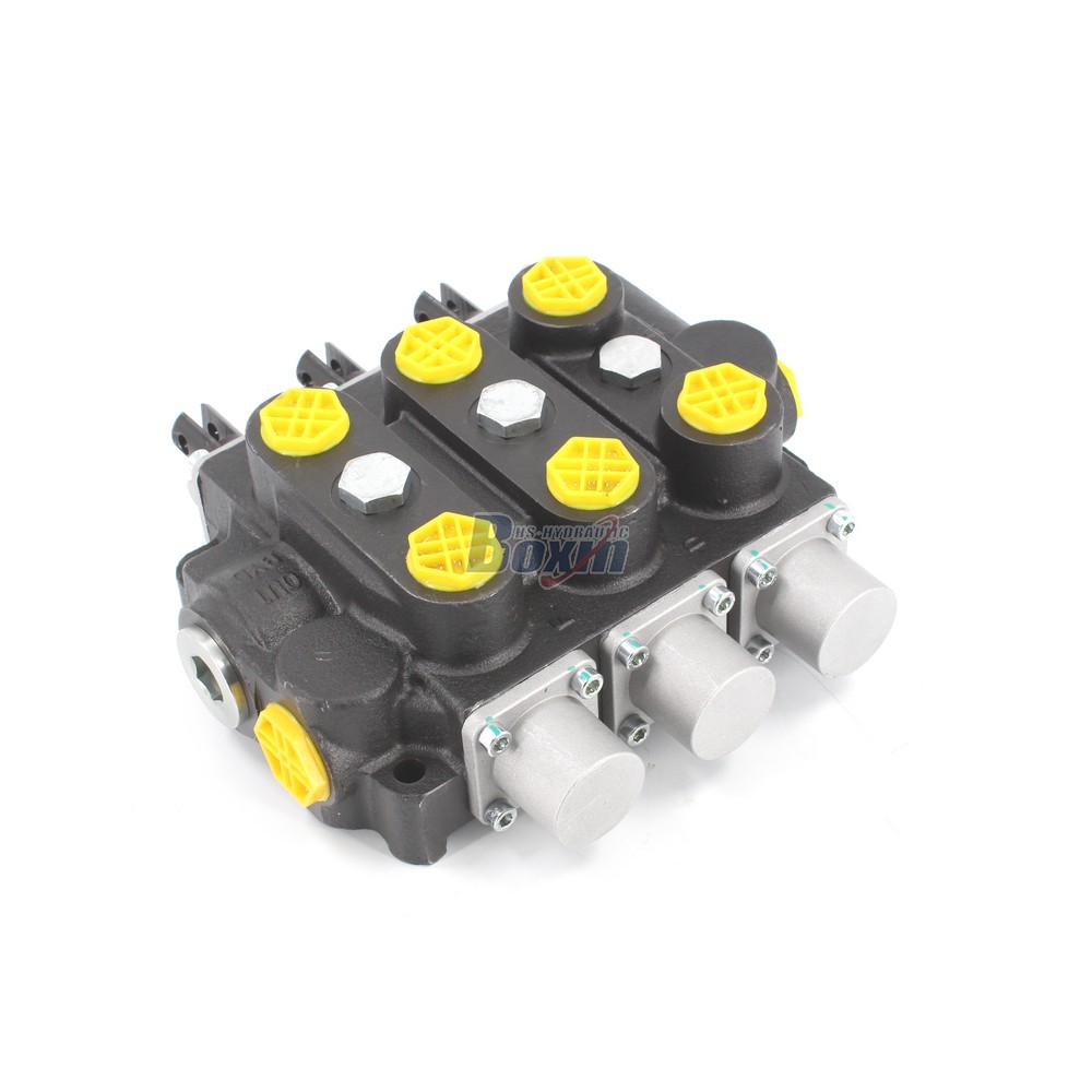 Boxinhuasheng RD5300NPT-3OT Manual 3 Spool Hydraulic Control Valve