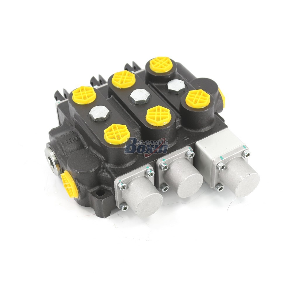 Boxinhuasheng RD5300NPT-QTW-2OT Manual 3 Spool Hydraulic Control Valve
