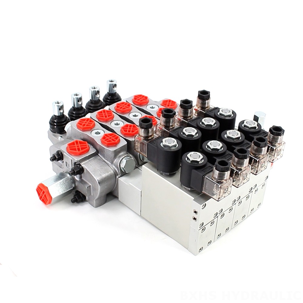 SD8-PG2 Electro-hydraulic 4 Spool Sectional Directional Valve image