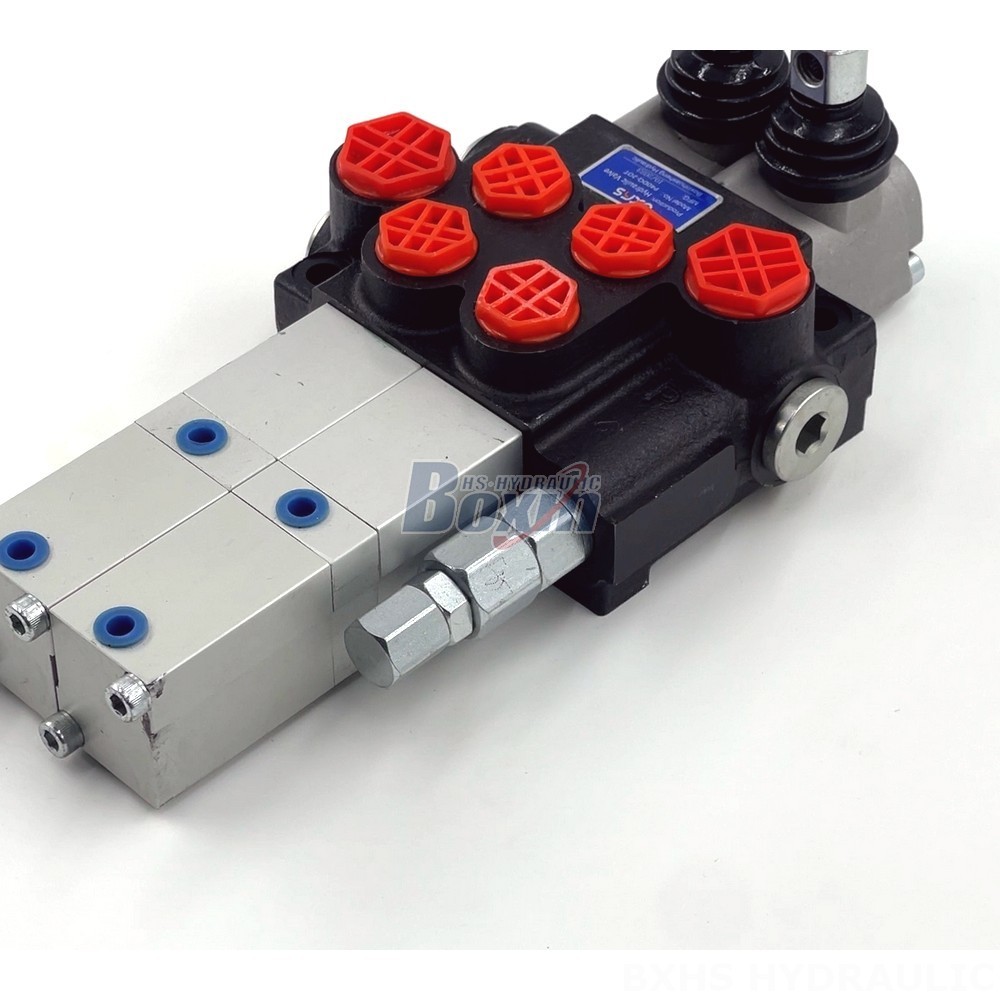 thumbnail image 2 of 2x Perfect Hydraulic 40L Triple Double Acting Hand Lever Valve – Floating Position 2 of 3