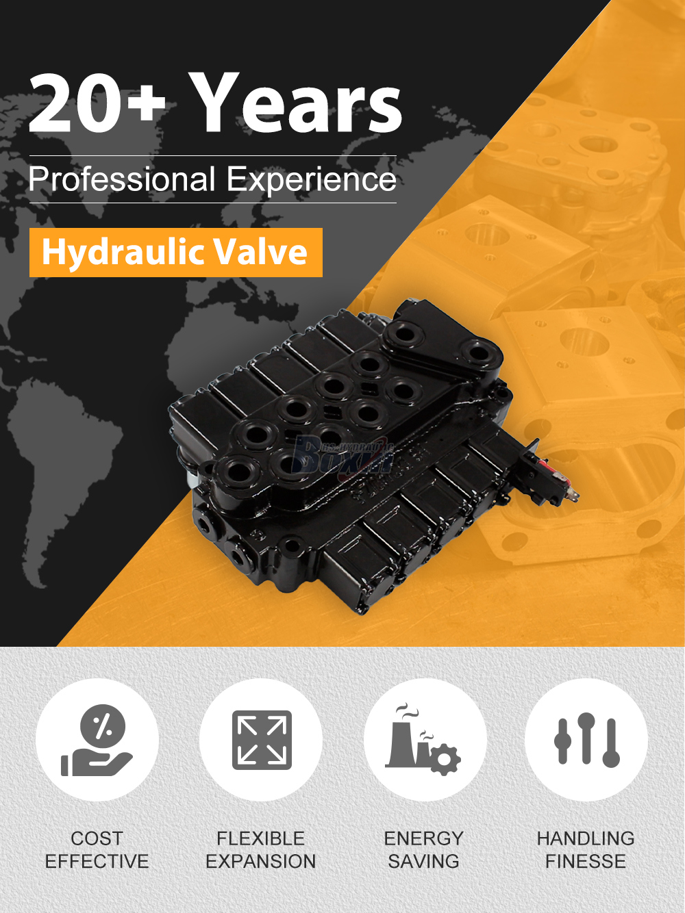 DCV40Z-FZJ Manual 5 Spool Outrigger Control Valve detailed image