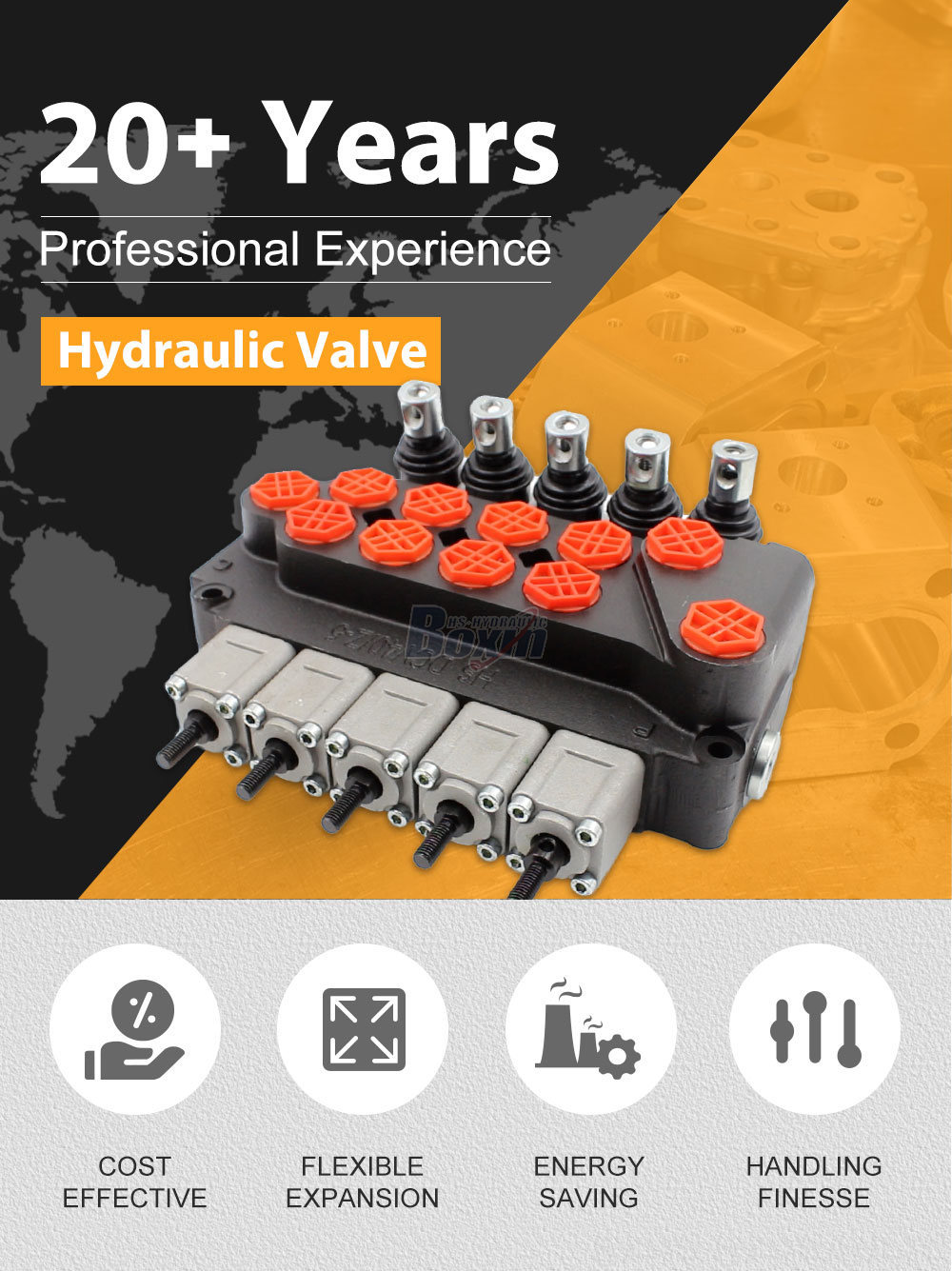 DCV40Z Manual 5 Spool Outrigger Control Valve detailed image