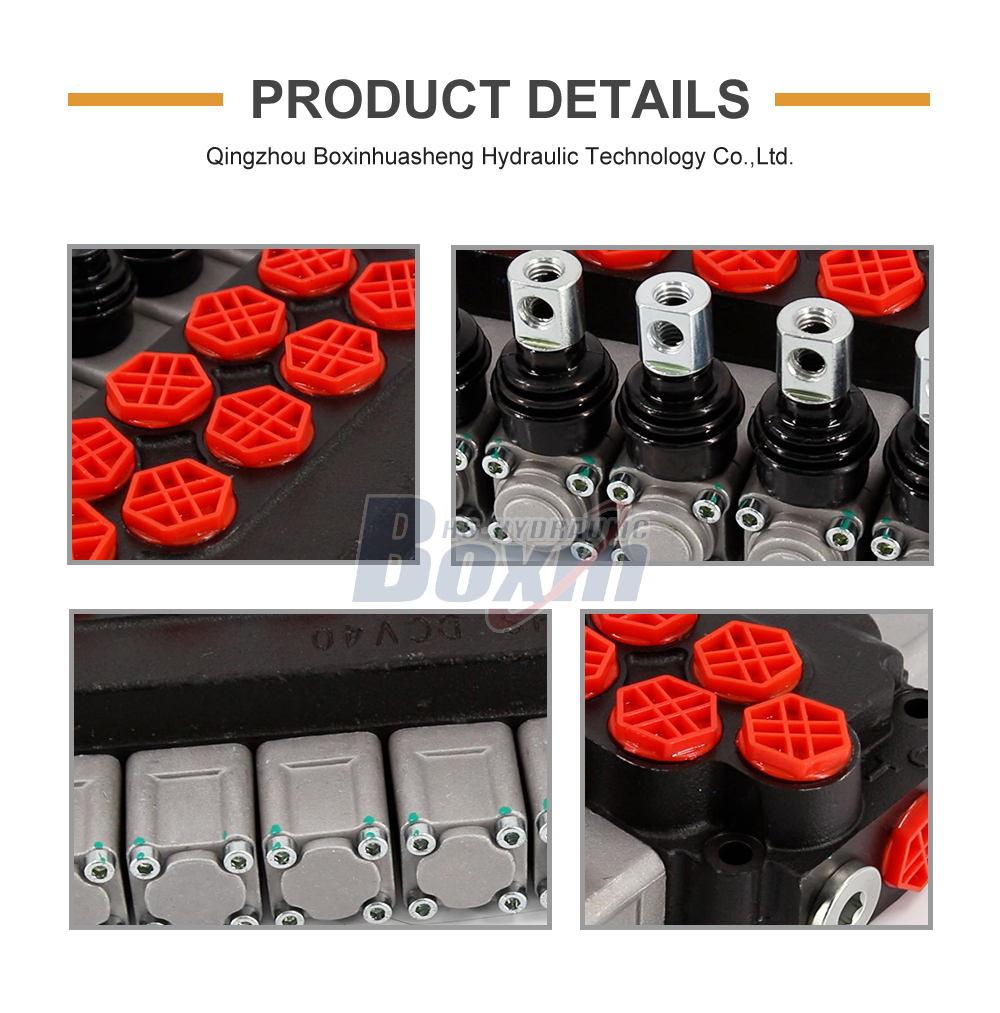 DCV40 Manual 6 Spool Monoblock Directional Valve detailed image