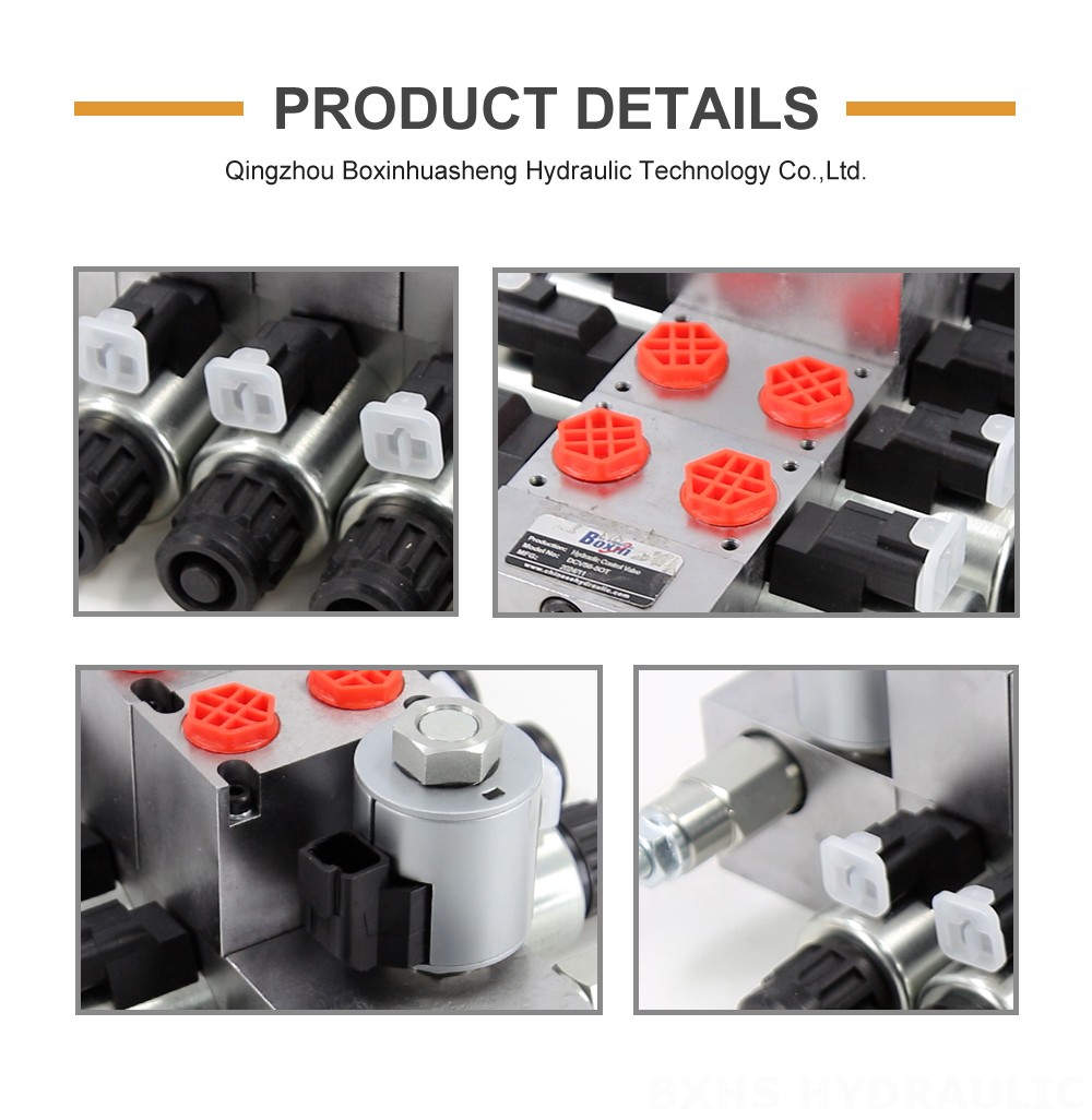 DCV56 Electric proportional 5 Spool Sectional Directional Valve detailed image