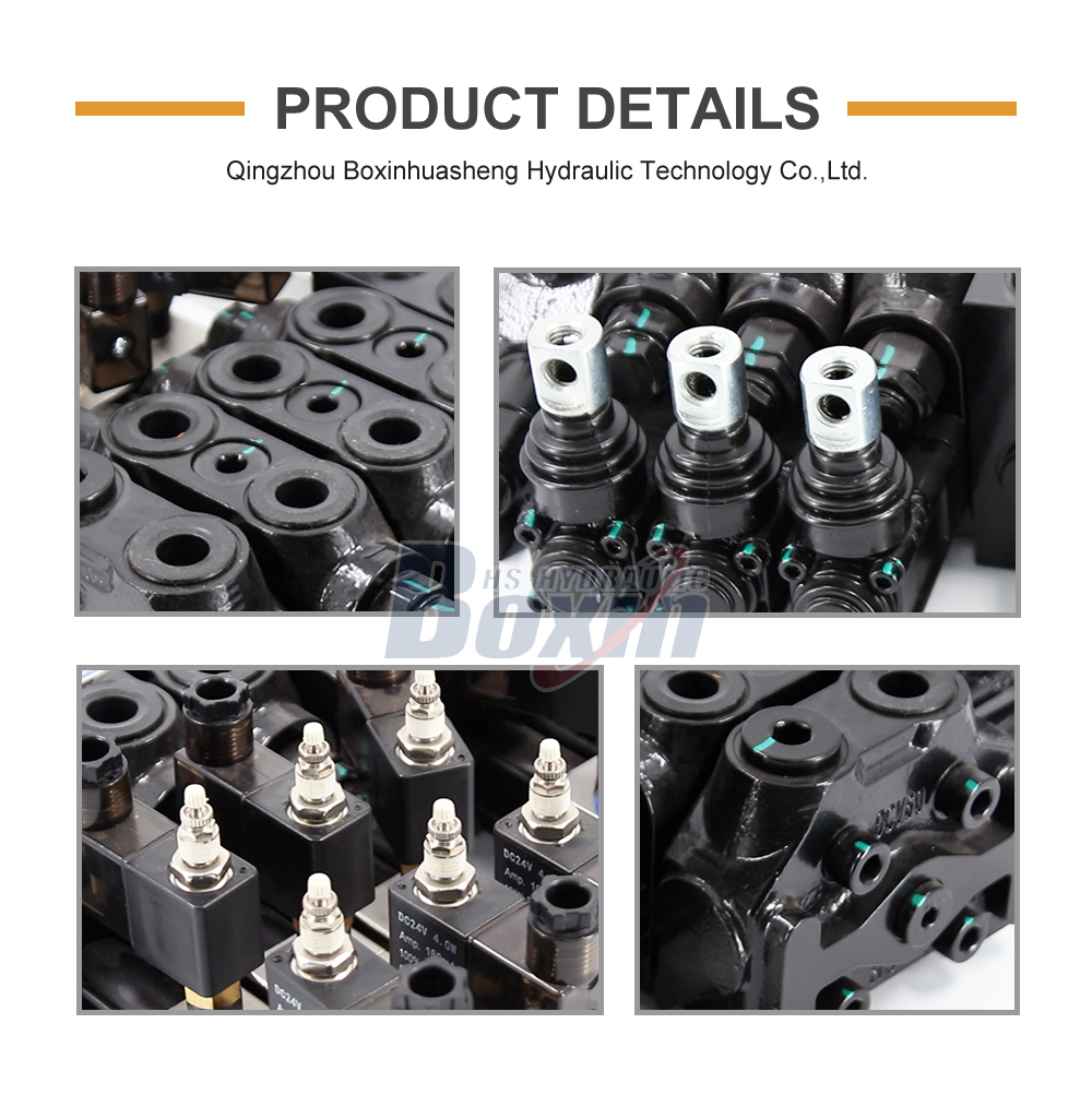 Pneumatic Hydraulic Sectional Valve with 6 Spool Configuration detailed image