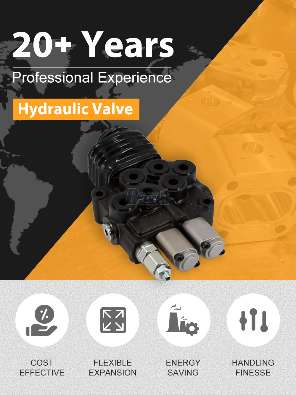 Long-term Business Cooperation Opportunities for HS45 Joystick 2 Spool Directional Valves detailed image
