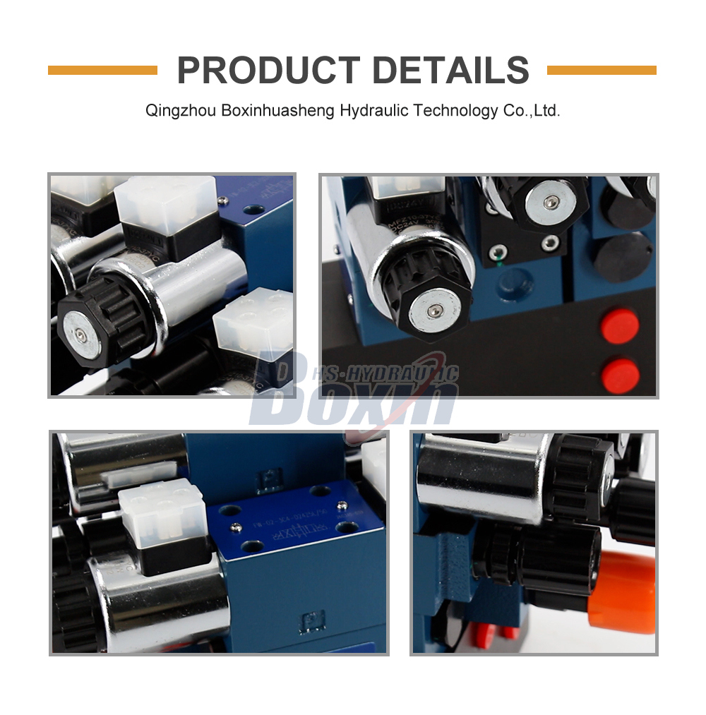 HSBS06-3 Solenoid 3 Spool Solenoid Control Valve detailed image