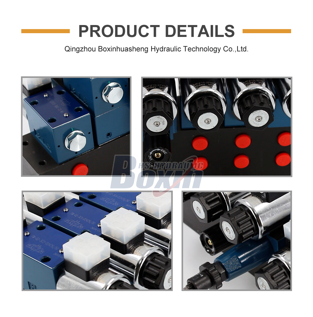 HSBS06-6 Solenoid 6 Spool Solenoid Control Valve detailed image