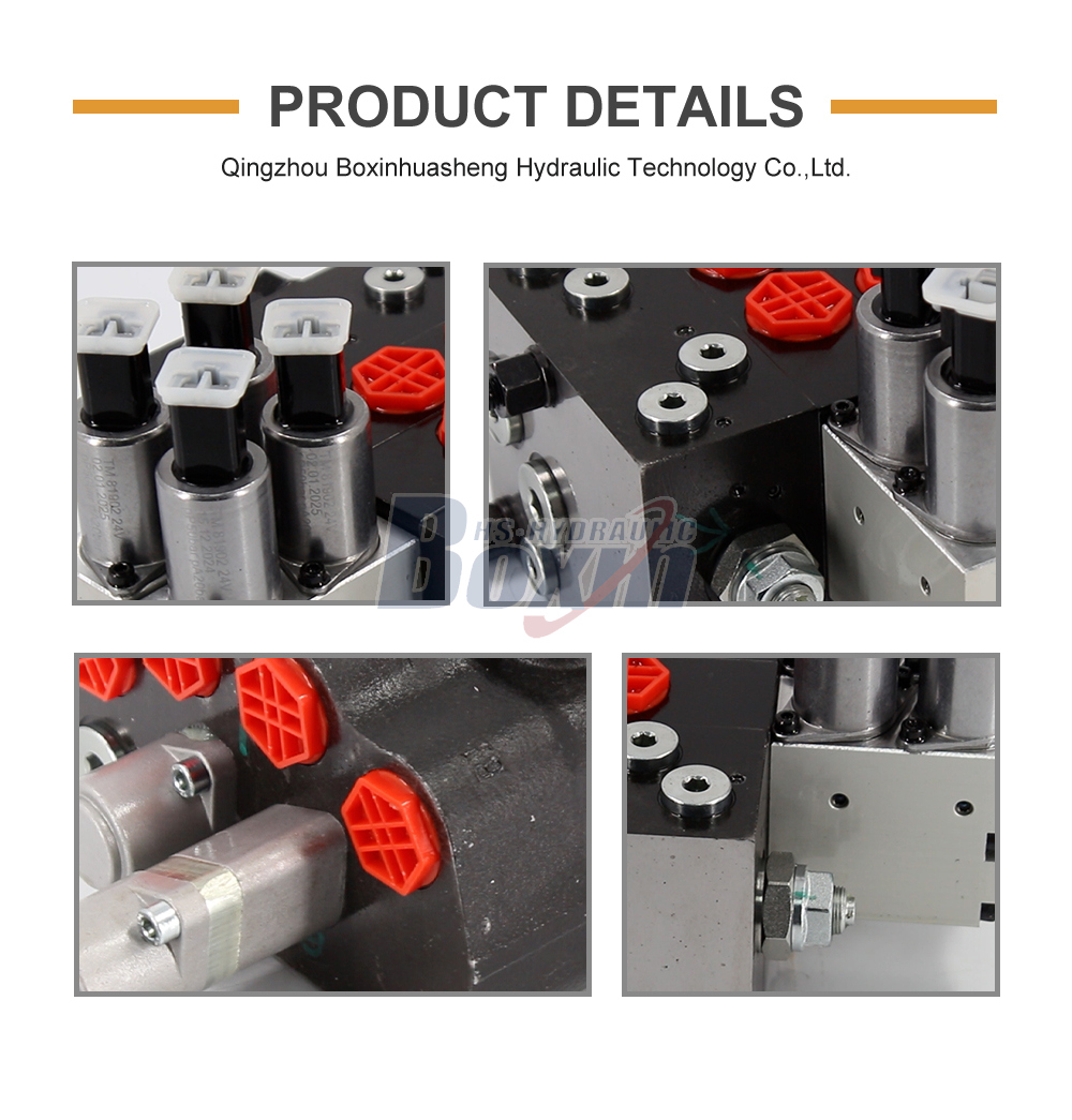 HSDPX100DY-2 Electro-hydraulic 2 Spool Sectional Directional Valve detailed image