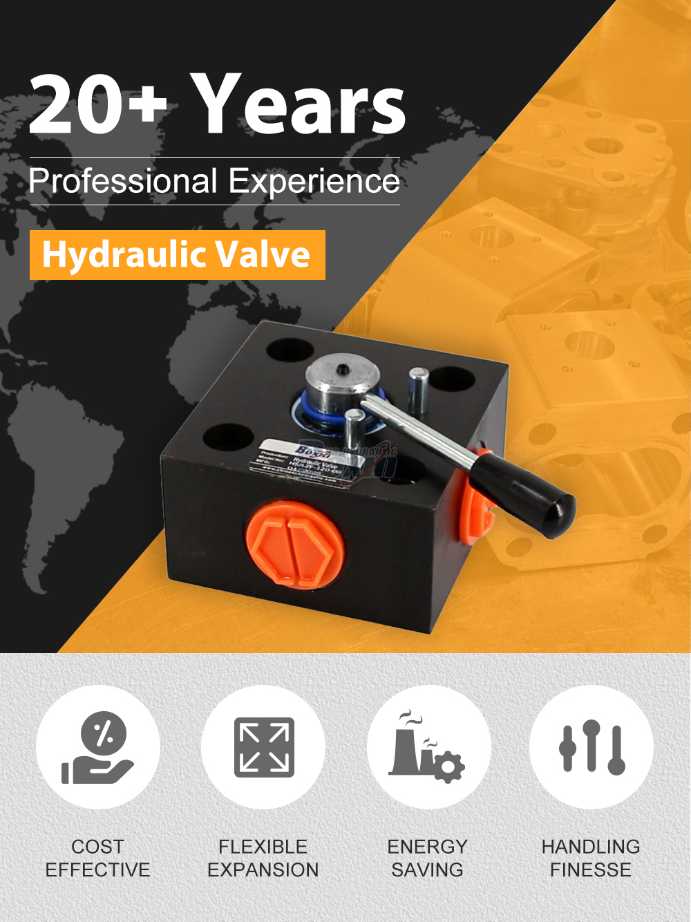HSJLZF-120 Manual 1 Spool Flow Diverter Valve detailed image