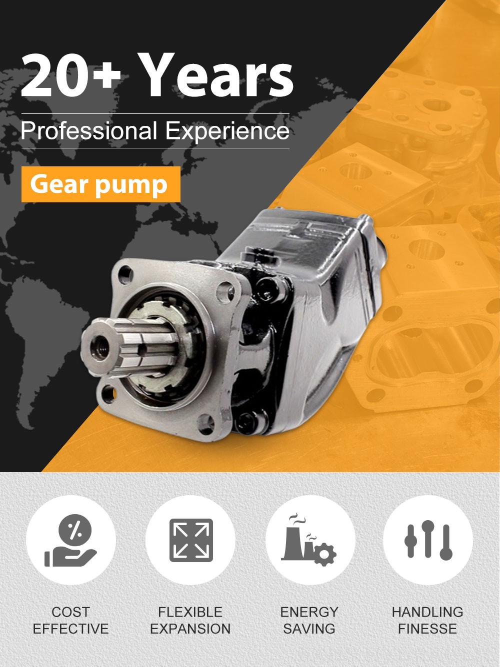 LB-63 63 cc/rev Hydraulic Piston Pump detailed image