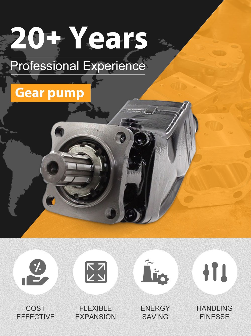 LB-80 80 cc/rev Hydraulic Piston Pump detailed image