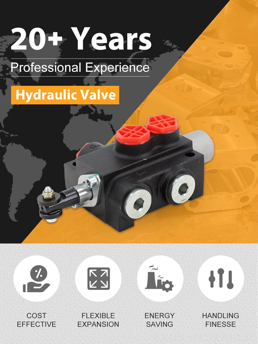 P40-201 Manual 1 Spool Monoblock Directional Valve detailed image