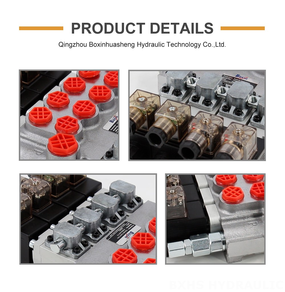 P40-DS Solenoid 4 Spool Monoblock Directional Valve detailed image