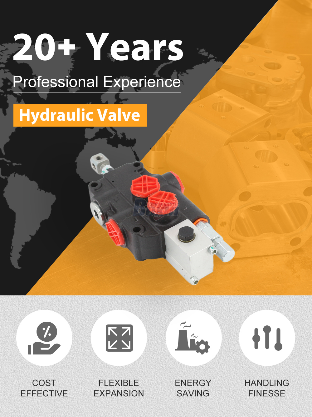 P80A-OX Manual 1 Spool Monoblock Directional Valve detailed image