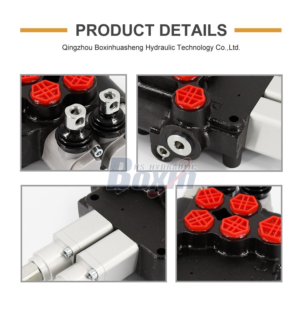 High Performance P80AFT-2QTW1 Monoblock Valve 2 Spool Control Valve detailed image
