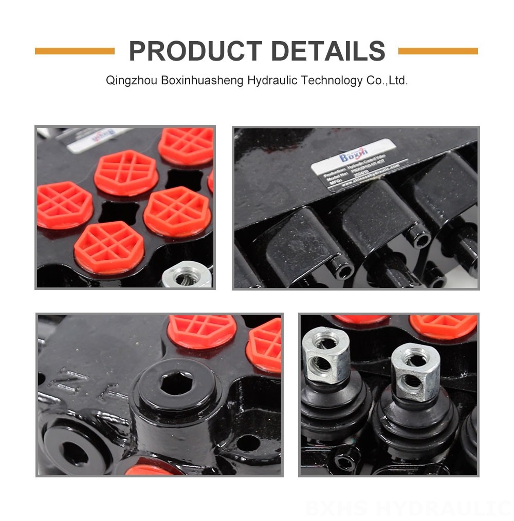 P80AZ Hydraulic and Manual 5 Spool Outrigger Control Valve detailed image