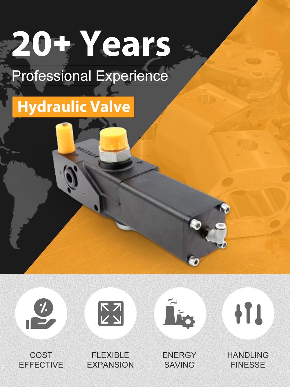PT-1220 Pneumatic 1 Spool Tipping Valve detailed image