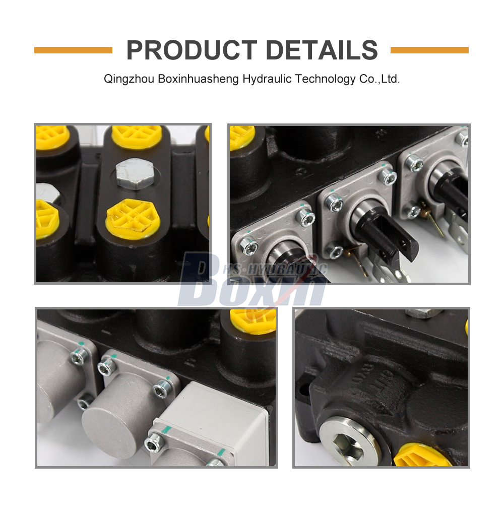RD5300NPT-QTW-2OT Manual 3 Spool Hydraulic Control Valve detailed image