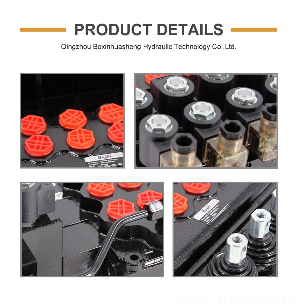 SD11-PG2 Electro-hydraulic 4 Spool Monoblock Directional Valve detailed image