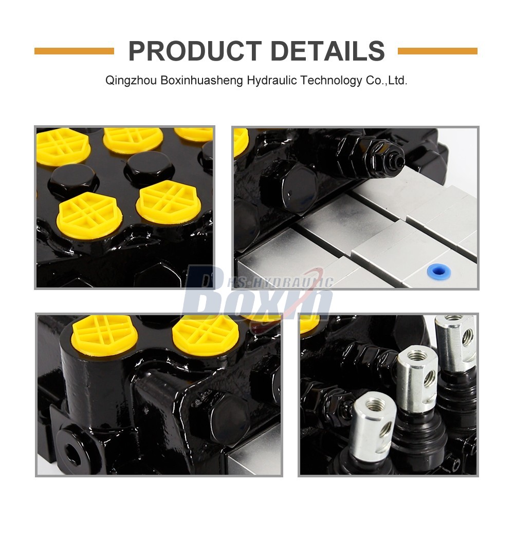 WZF-125 Pneumatic and Manual 3 Spool Monoblock Directional Valve detailed image