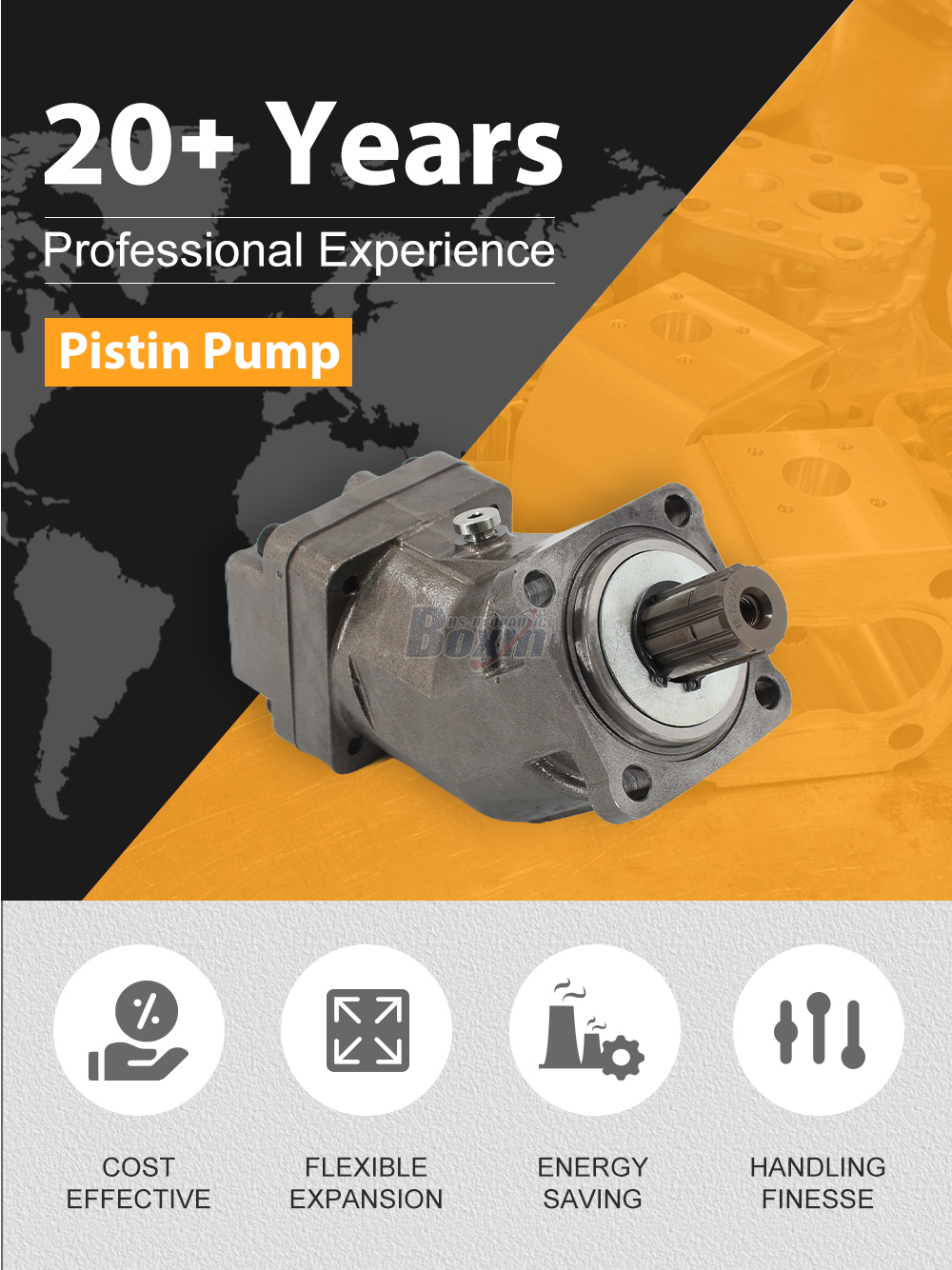 XPi-32L 32 cc/rev 38 MPa (5511 psi) Hydraulic Piston Pump detailed image