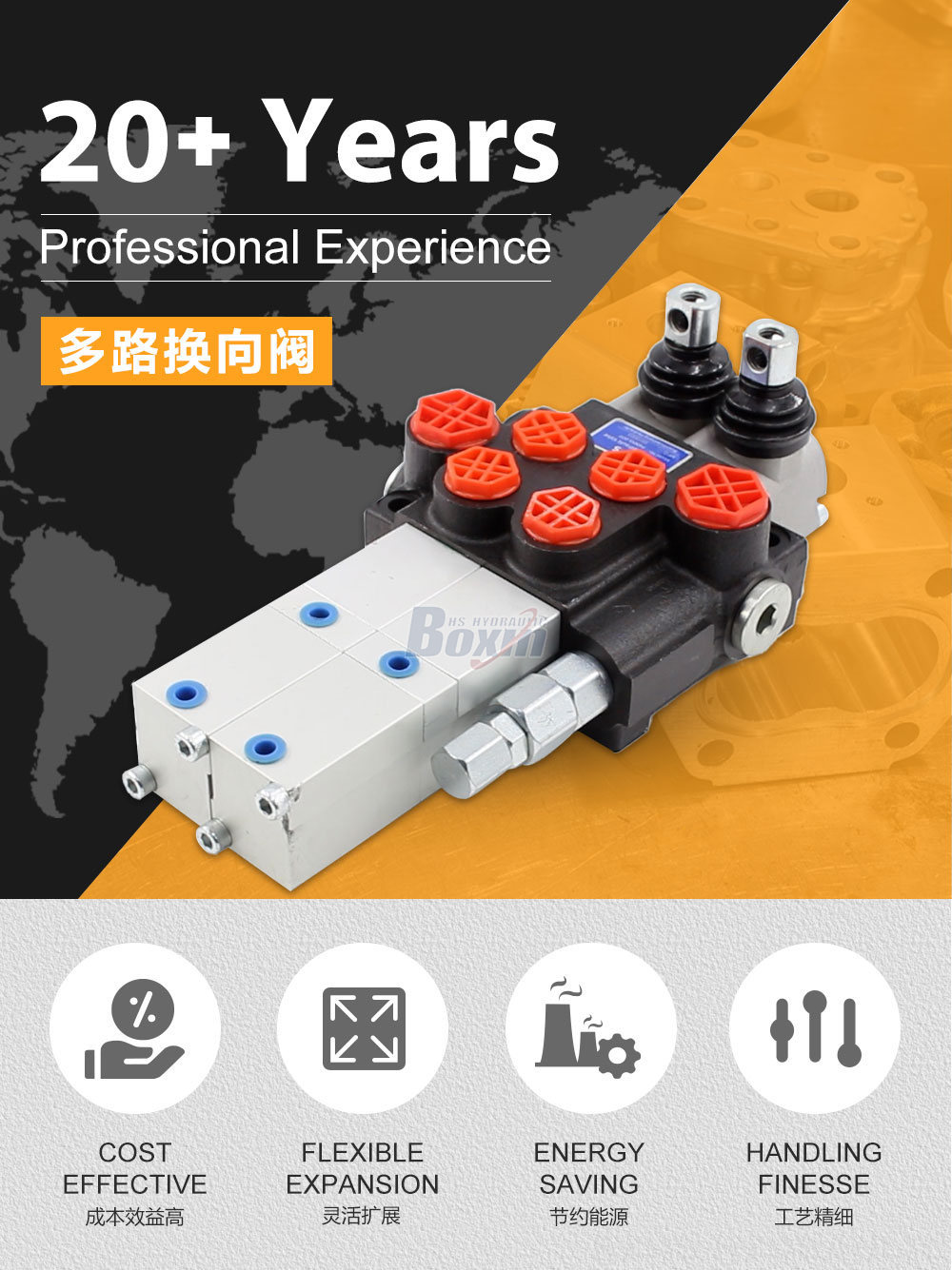 P40 气控 2 联 整体式换向阀