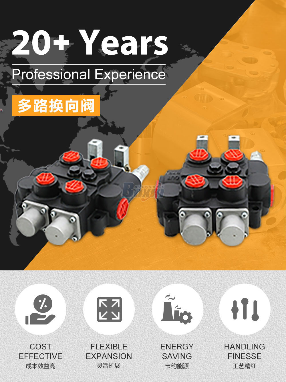 RD5200 手控 2 联 液压控制阀
