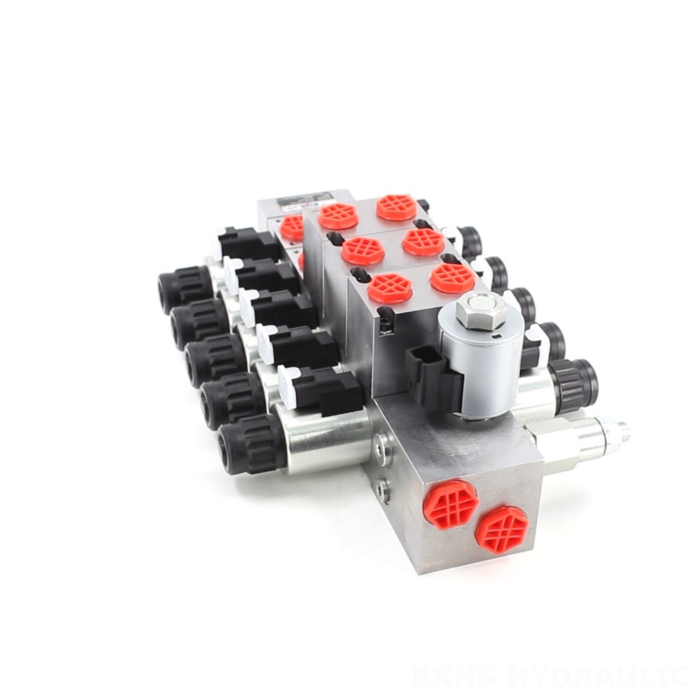 Buy DCV56 Electric Proportional 5 Spool Sectional Directional Valve image