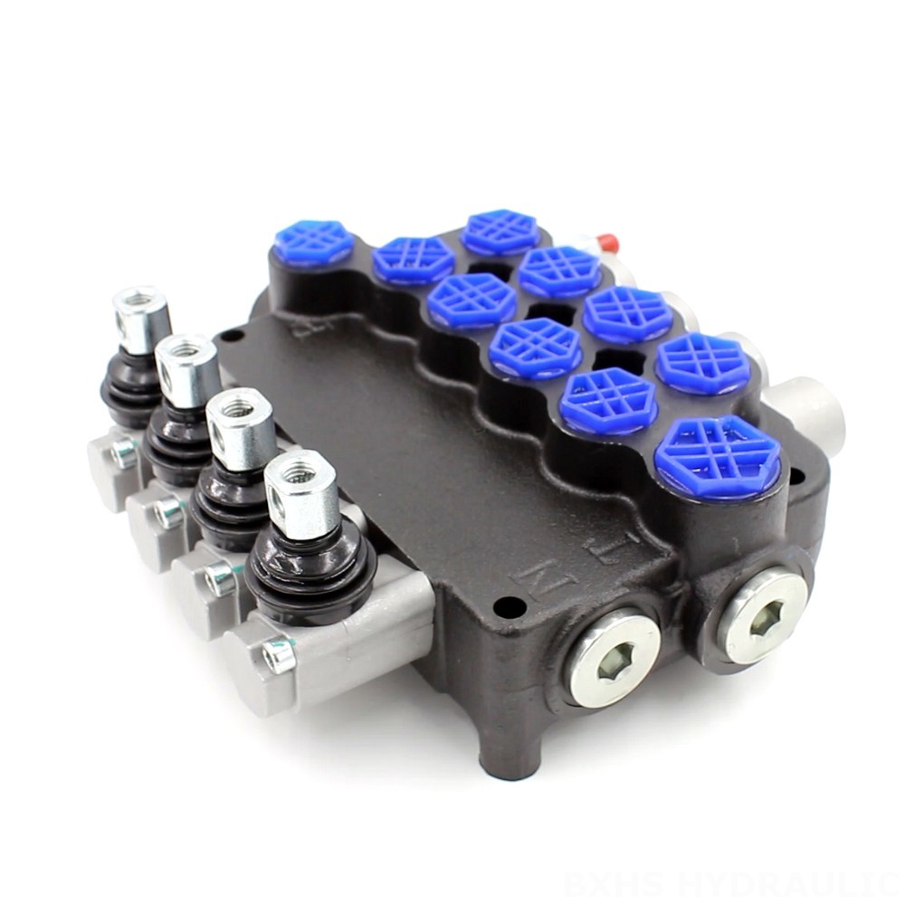 P80-G12-G34 Manual Monoblock Directional Valve | Wholesale Supplier Manual 4 Spool Monoblock Directional Valve image