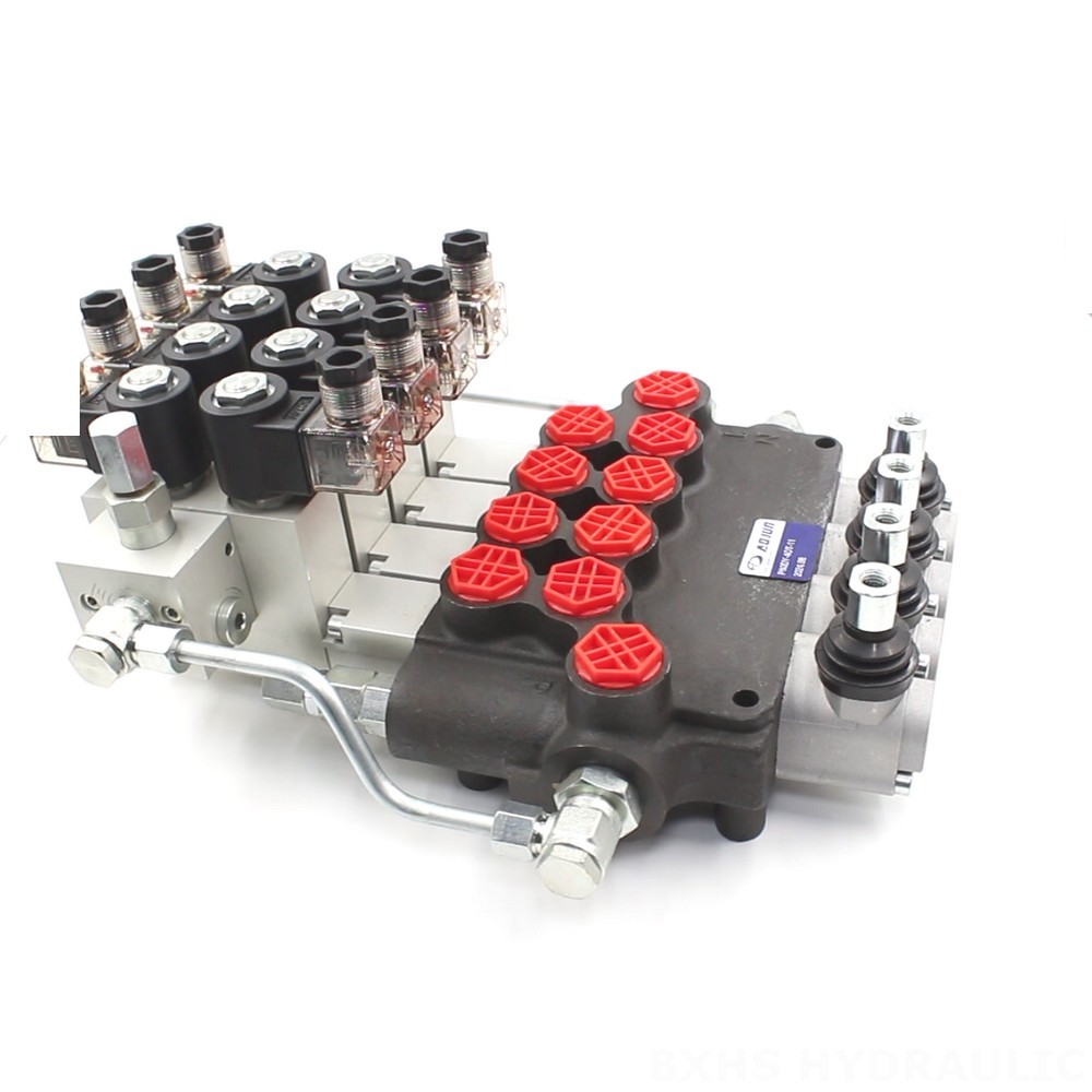 Direct from Manufacturer: P80 4-Spool Monoblock Hydraulic Valves image