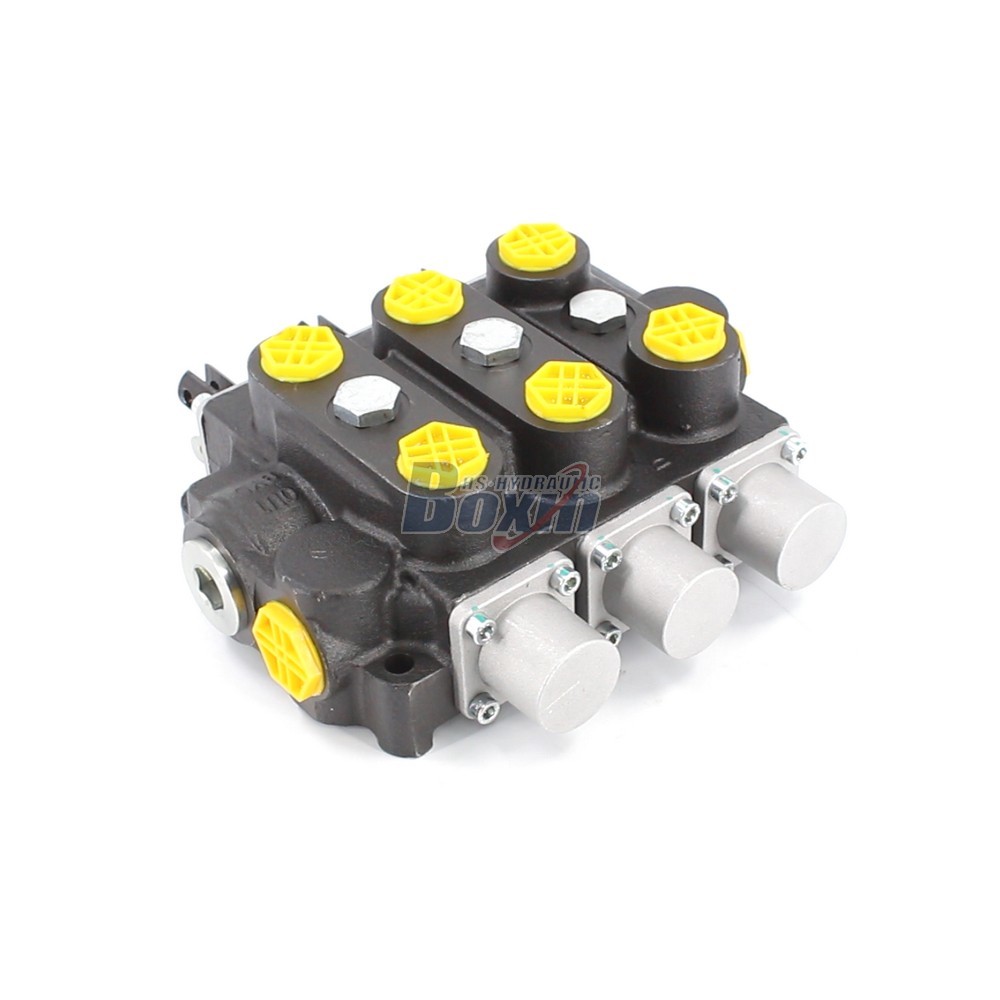 Bulk Order RD5300NPT-3OT Manual 3 Spool Hydraulic Control Valve from Factory