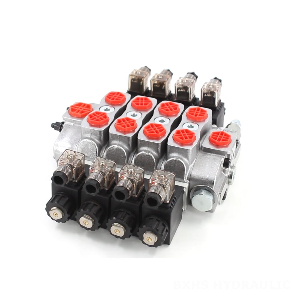 SD8 Solenoid 4 Spool Sectional Directional Valve - Factory Direct image