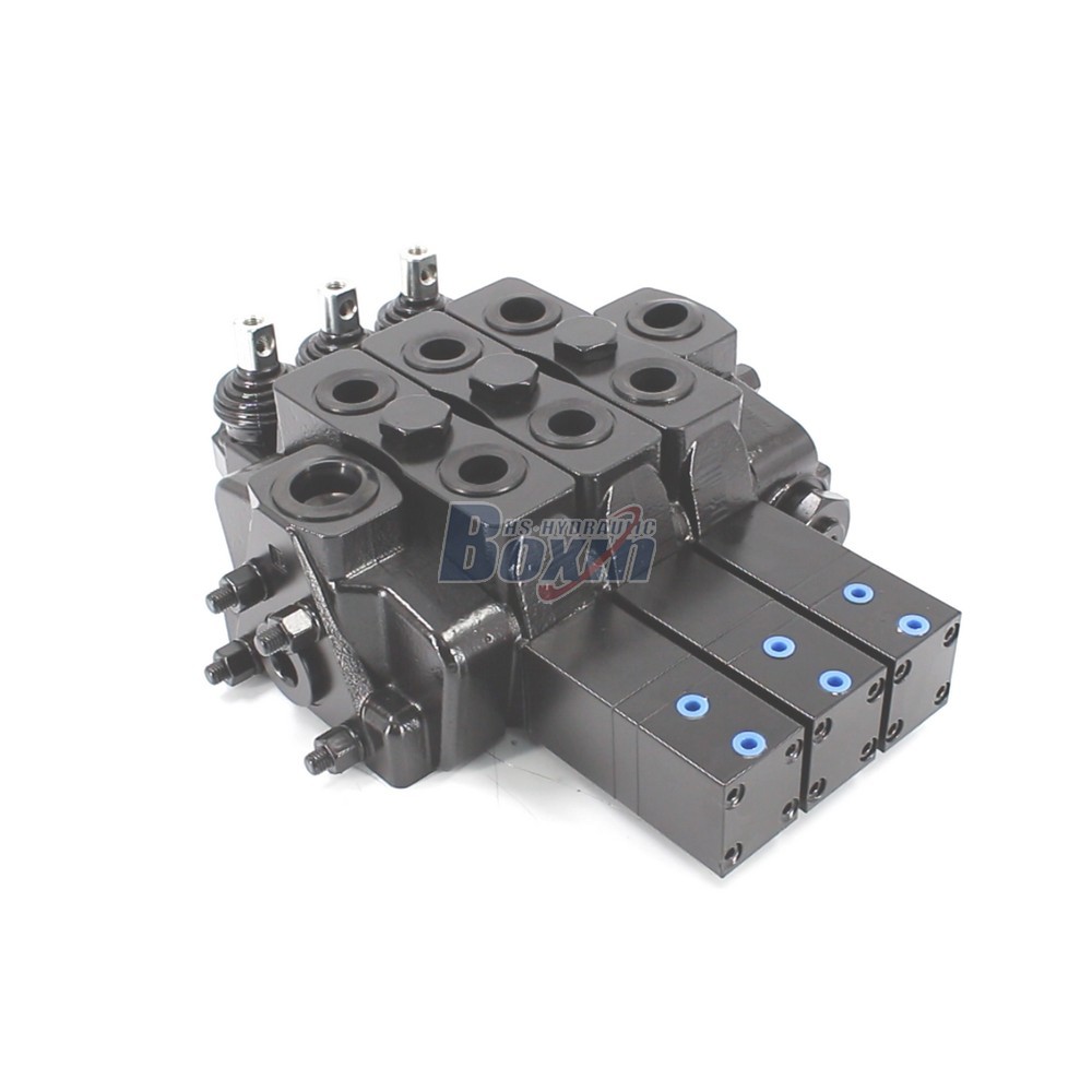 SDS180Q Pneumatic and Manual 3 Spool Sectional Directional Valve main image