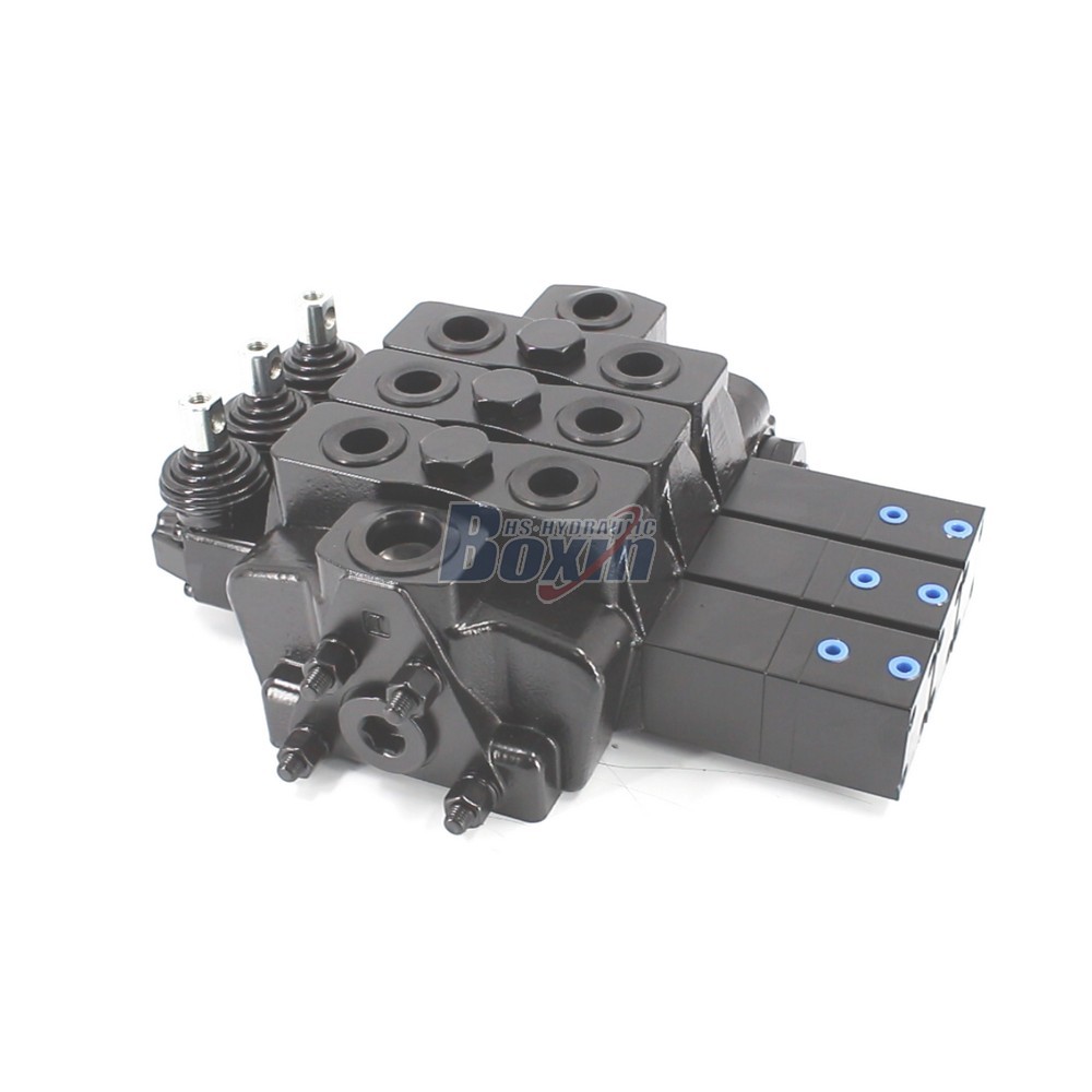 Reliable SDS180Q Pneumatic Manual 3 Spool Directional Valve for Hydraulic Applications image