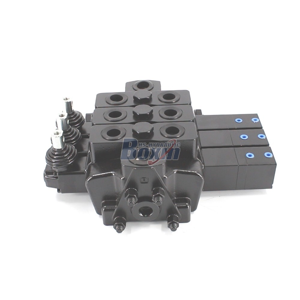 SDS180Q Pneumatic and Manual 3 Spool Sectional Directional Valve main image