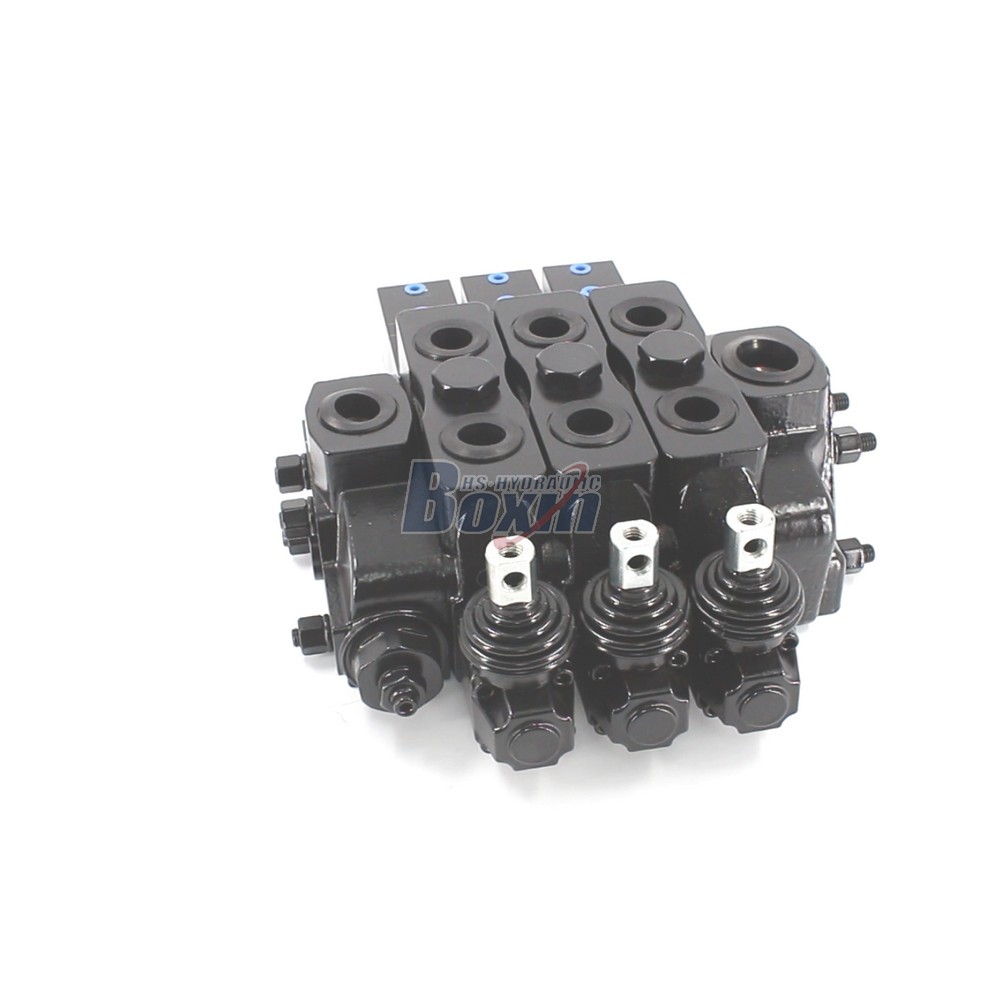 Custom OEM ODM Service for SDS180Q Pneumatic and Manual 3 Spool Sectional Directional Valve image